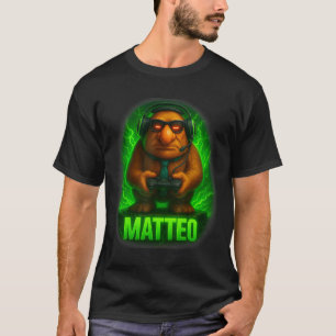 T-shirt Matteo Mème Italien Brainrot Gobelin Cravate Chape