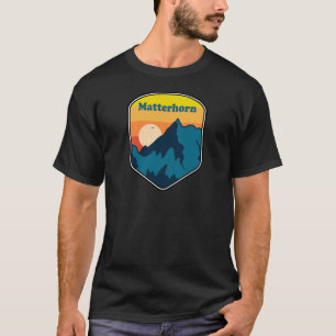 T-shirt Matterhorn Suisse Italie Sunrise