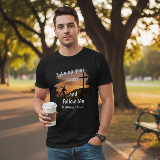 T-shirt Matthew 16:24 Christian Faith