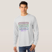 T-SHIRT MATTHEW 25:35 /SCRIPTURE/POUR J'AVAIS FAIM ET... (Devant entier)