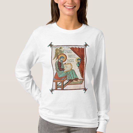 T-shirt Matthew Du Manuscrit Médiéval De Lindisfarne (Devant)