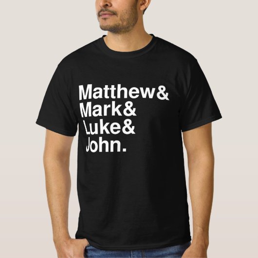 T-SHIRT MATTHEW MARK LUKE JOHN (Devant)