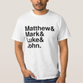 T-SHIRT MATTHEW MARK LUKE JOHN (Devant)