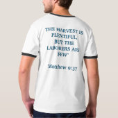 T-shirt Matthieu 9:37 (Dos entier)