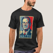 T-shirt Mattis Pour Président 2020 Général Mad Dog Mattis (Devant)