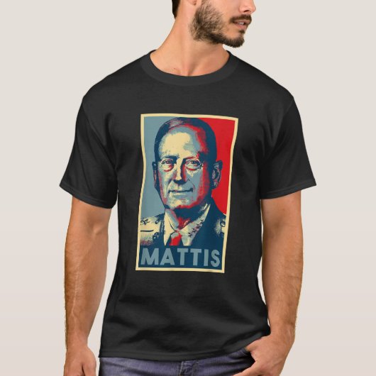 T-shirt Mattis Pour Président 2020 Général Mad Dog Mattis (Devant)