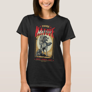 T-shirt Mattole Amérindien Né Wolf Spirit Re