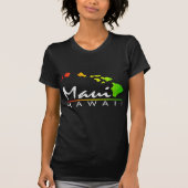 T-shirt MAUI Hawaï (conception affligée) (Devant)