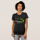 T-shirt MAUI Hawaï (conception affligée) (Devant entier)