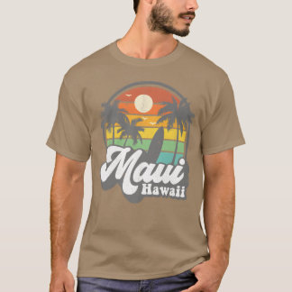 T-shirt Maui Hawaï Hawaïen Plage Surf 70 vin