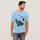 T-shirt Maui Hawaii Avec Les Îles Hawaïennes (Devant entier)