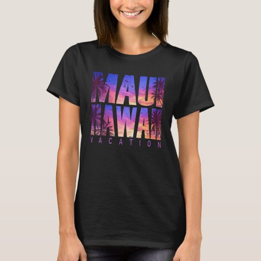 T-shirt Maui Hawaii Beach Summer Vacation Matching Family  (Devant)