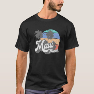 T-shirt Maui Hawaii Hawaii Beach Surfing Re de l'année 70 