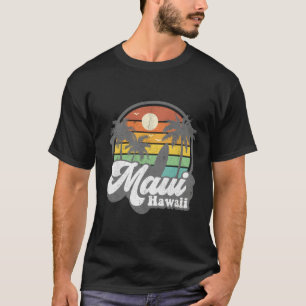T-shirt Maui Hawaii Hawaii Plage Hawaiian Surf Surf 70'S