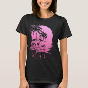 T-shirt Maui Hawaii Hibiscus Hawaii Fleurs Hawaiiennes Sou