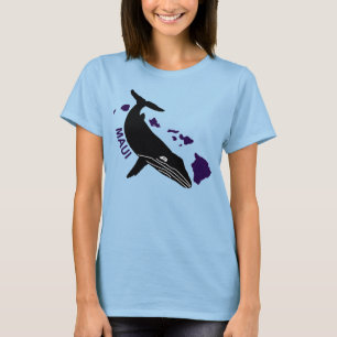 T-shirt Maui - Hawaii, Îles violettes - Mosaïque