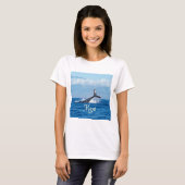 T-shirt Maui Hawaii Ocean Whale Tail (Devant entier)