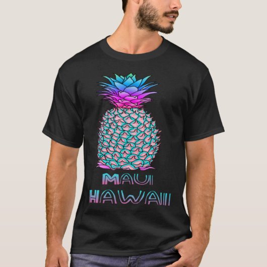 T-shirt Maui Hawaii Pineapple (Devant)