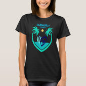 T-shirt Maui Hawaii Surf Oahu Beach Palms Aloha USA Souve (Devant)