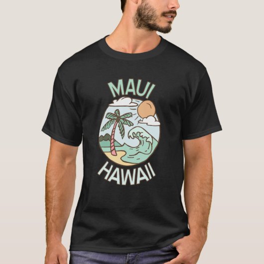 T-shirt Maui Hawaii Tropical Beach Vacation Souvenir (Devant)