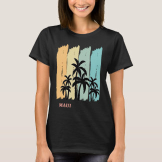 T-shirt Maui Palms Sun Hawaii Surf Aloha Oahu Waikiki  Sou