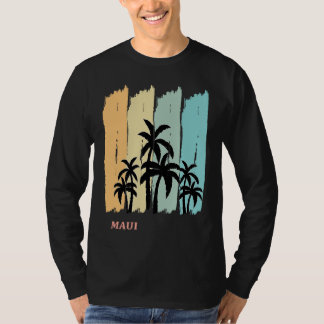 T-shirt Maui Palms Sun Hawaii Surf Aloha Oahu Waikiki  Sou