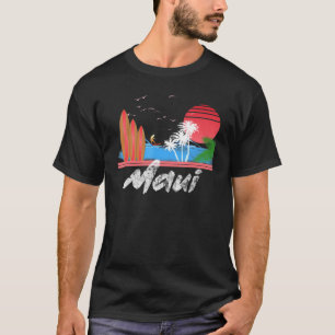 T-shirt Maui Retro Surf Hawaii Surf Design Vêtements
