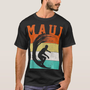 T-shirt Maui Surf Surf Vintage Hawaiian Islands Surfer