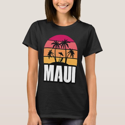 T-shirt Maui Vacation Beach Souvenir (Devant)