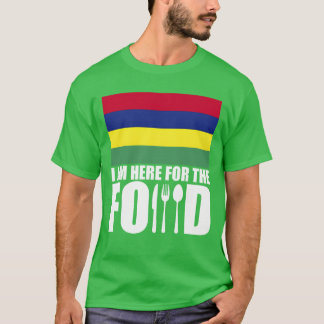 T-shirt Maurice souvenir nourriture voyage rétro