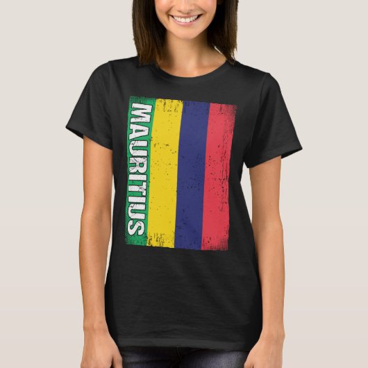 T-shirt Mauritian Flag Mauritius (Devant)