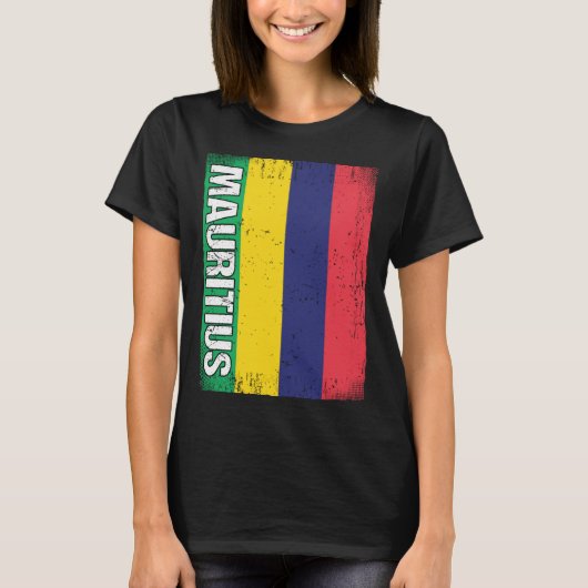 T-shirt Mauritian Flag Mauritius (Devant)