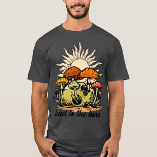 T-shirt Mauvais À L'Os Déplaisant Retro Crâne Vintage Avec