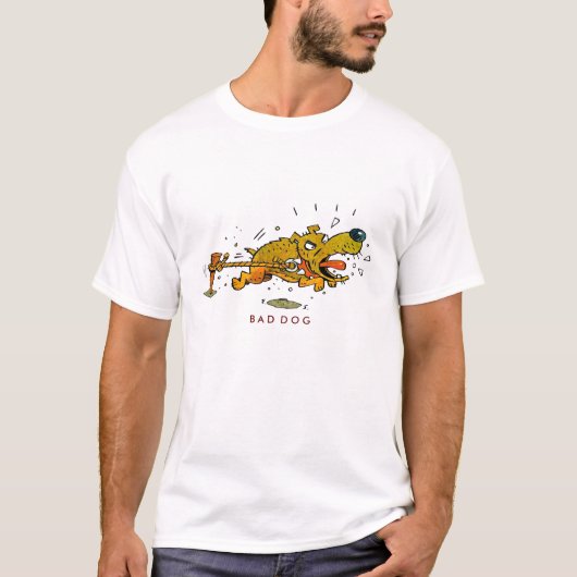 T-shirt Mauvais chien T (Devant)