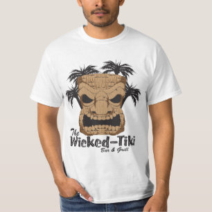 T-shirt mauvais de valeur de barre de Tiki