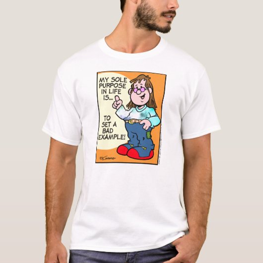 T-shirt Mauvais exemple (Devant)