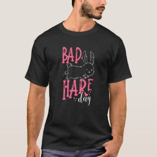 T-shirt Mauvais Jour du lièvre Lapin de Pâques Mignonne Pu