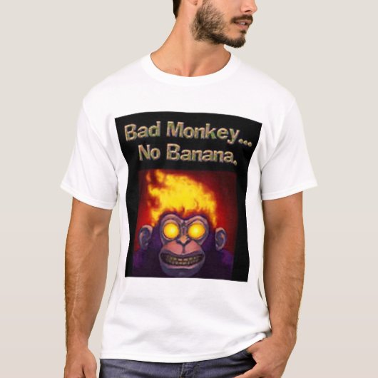 T-shirt Mauvais singe (Devant)