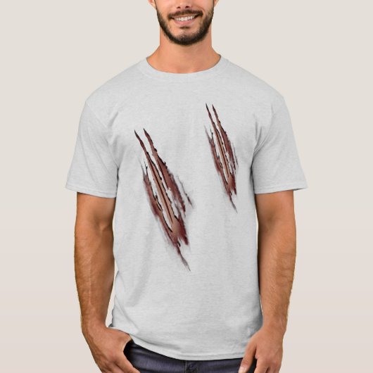 T-shirt Mauvais tee - shirt d'attaque de loup-garou (Devant)