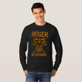 T-shirt Mauvais vieux crâne Viking Valhalla (Devant entier)