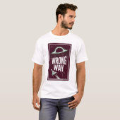 T-shirt Mauvaise Direction – Trou Noir (Devant entier)