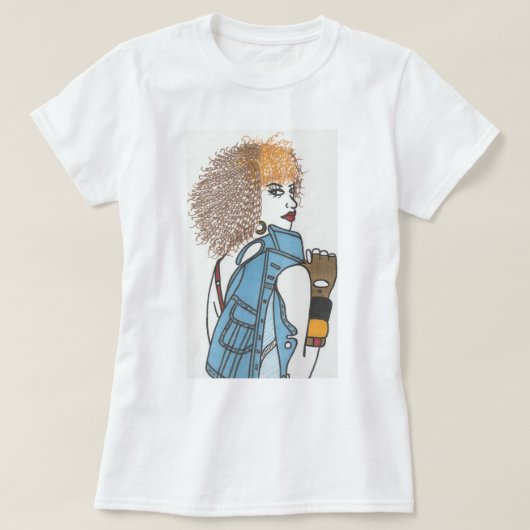 T-shirt Mauvaise fille (Design devant)