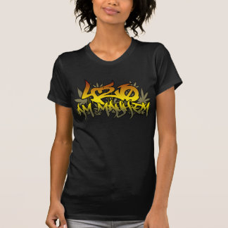 T-shirt Mauvaise herbe de Rasta de mutilation des dames