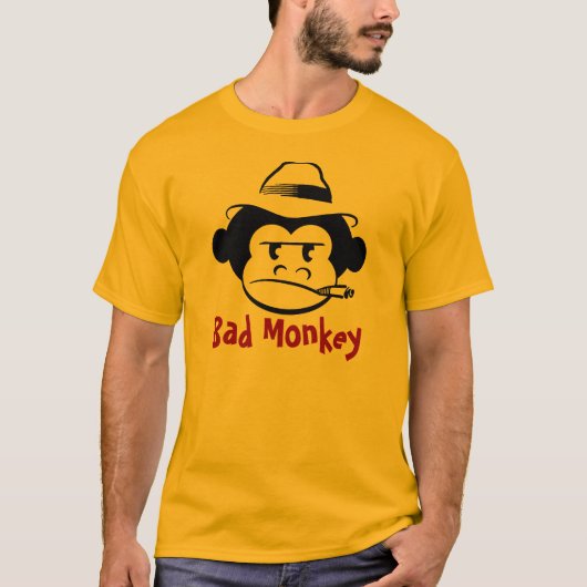 T-shirt Mauvaise pièce en t de singe (Devant)