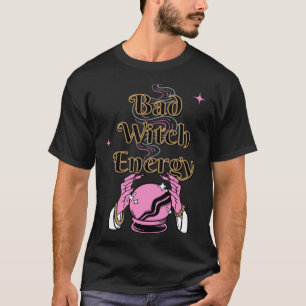 T-shirt Mauvaise sorcière Halloween Éffrayant Adulte énerg