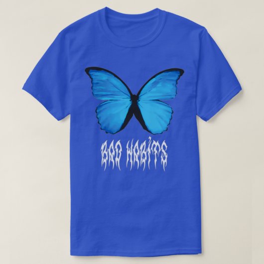 T-shirt Mauvaises habitudes de papillon (Design devant)