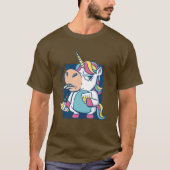T-shirt Mauvaises habitudes Unicorne (Devant)