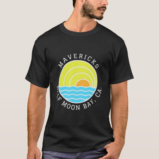 T-shirt Mavericks Half Moon Bay Graphic Sunrise (Devant)