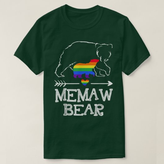 T-shirt Maw Bear Fière Tante Arc-en-ciel Drapeau LGBT Prid (Design devant)