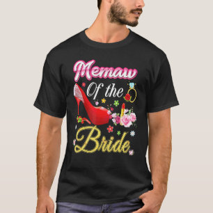 T-shirt Maw De La Mariée Joyeuse Mariage Flower Rose Chaus